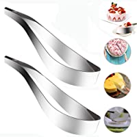 Stainless Steel Cake Server- 2 Pcs Cortadoras de Pastel Servidor- Acero Inoxidable Cortador de Pastel para Pastel De…